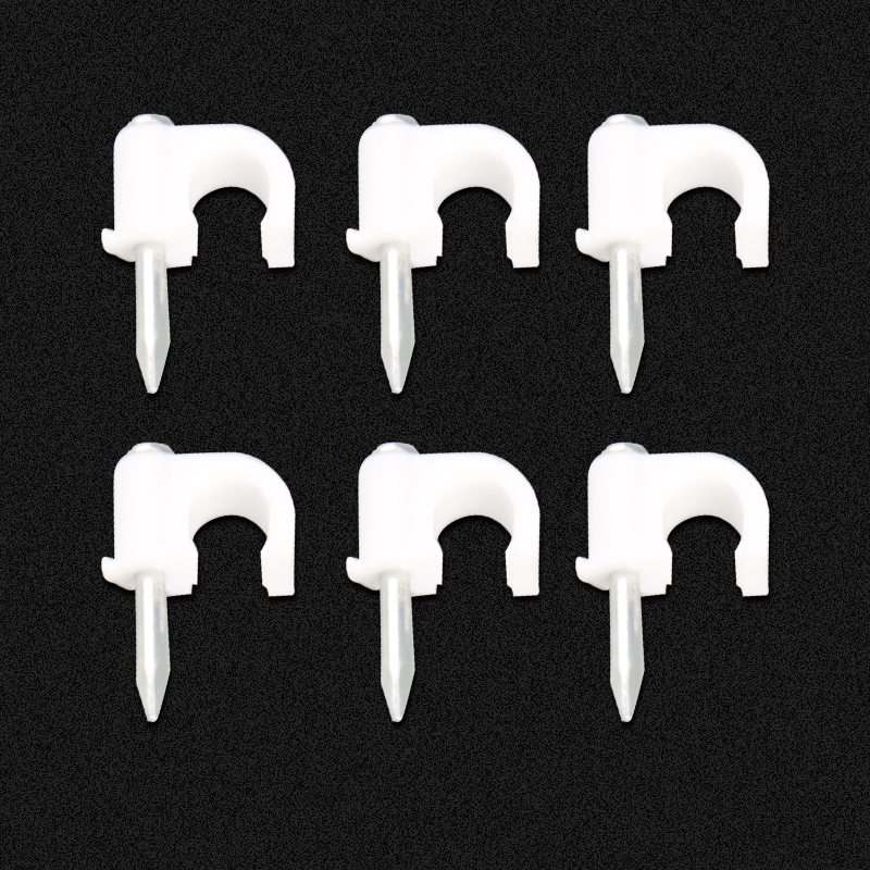 赛拓工程圆形钢钉线卡电线网线钉子固线钉压线卡4mm1000只装