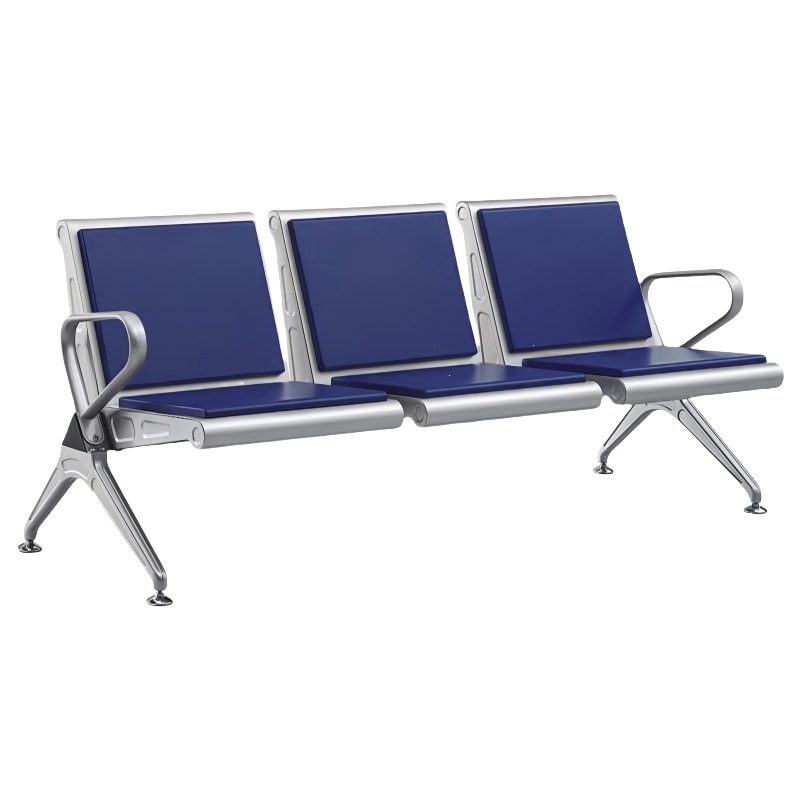珂洋 不锈钢等候椅 三人位加垫 张高清大图