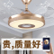 风扇灯蓝牙音乐纳丽雅音响电扇灯带风扇吊灯餐厅吊扇灯家用餐厅客厅 A款-变频36寸三色光遥控
