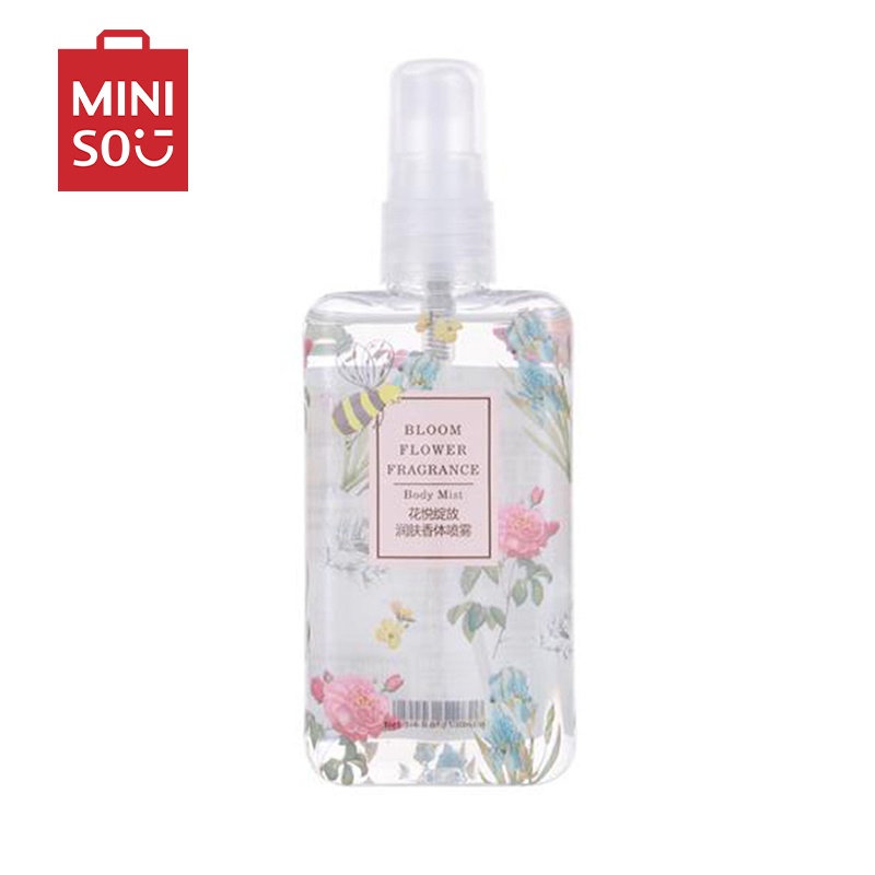 名创优品(miniso) 香体喷雾 女学生香水女士网红款香水清新淡香[(新款)花悦绽放润肤香体喷雾,100mL]