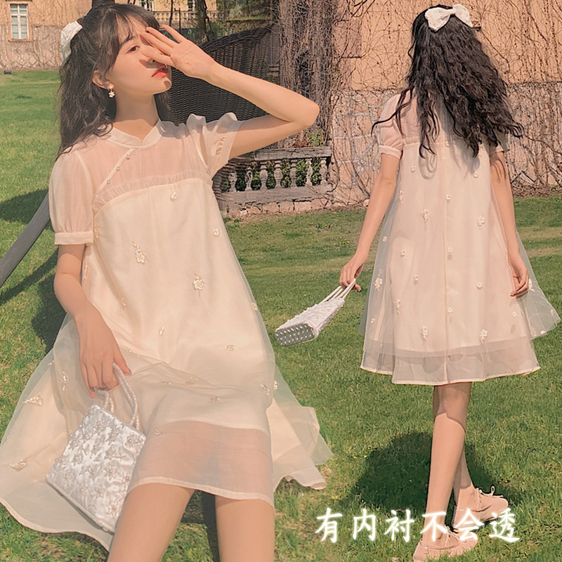 恋名媛孕妇夏装连衣裙短袖上衣夏天裙子2021孕妇春装夏季新款套装时尚款孕妇套装孕妇装