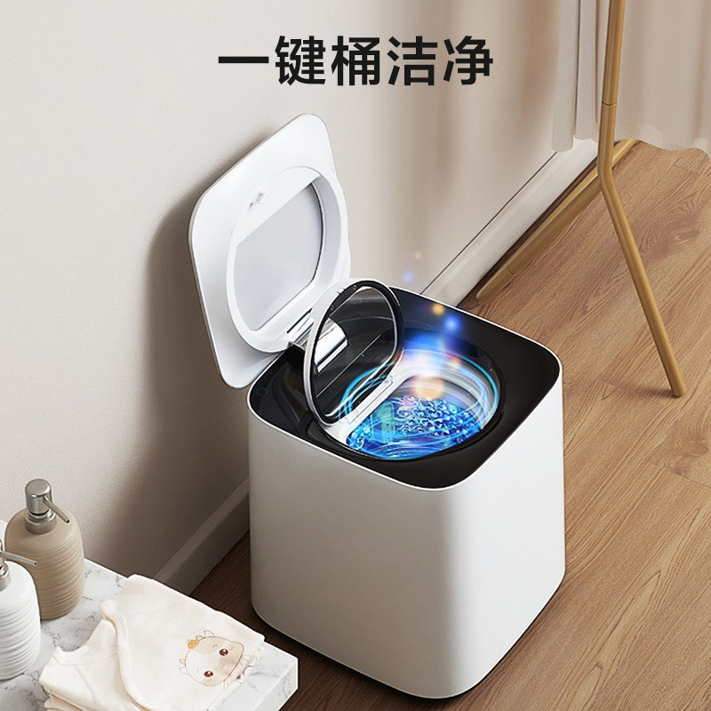 美的(Midea)迷你系列 1公斤内衣洗衣机全自动高温煮洗袜子小型迷你清洗内裤机 触控屏幕MX-TSBLW01高清大图