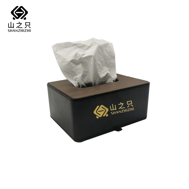 山之只 皮质纸巾盒 MZ1134-A 个高清大图