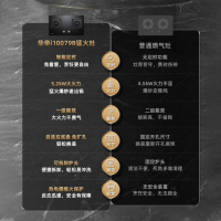 华帝(vatti)5.2KW大火力燃气灶天然气定时灶具炉头可拆卸免扩孔双眼灶家用台嵌两用i10079B