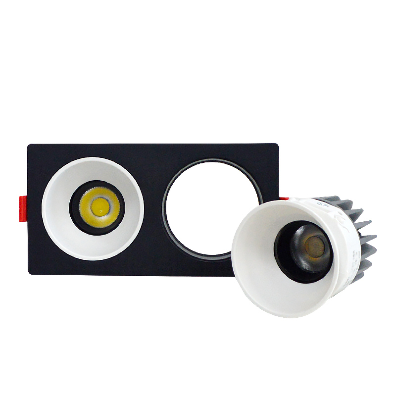 LED射灯 防眩光 嵌入式 双头15W*2白光