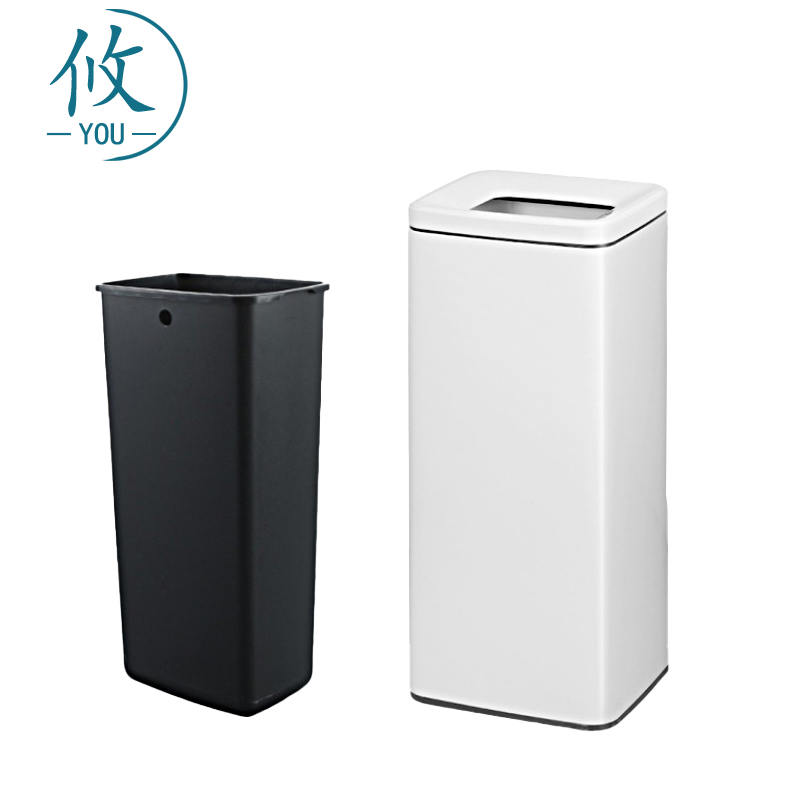 攸 白色直投垃圾桶 60*25*30cm 个高清大图