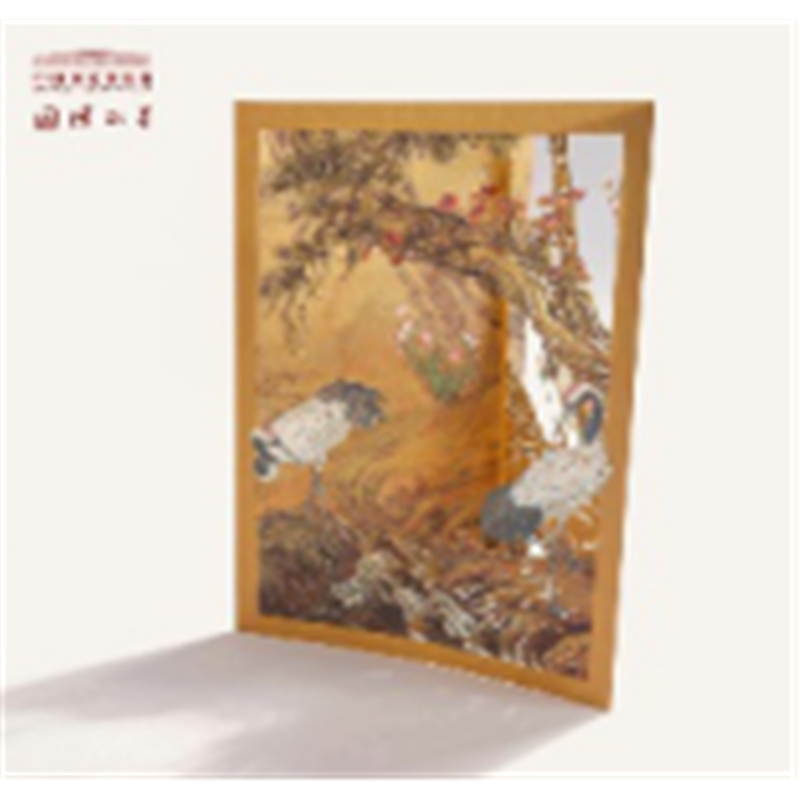 松鹤回春镭雕卡片