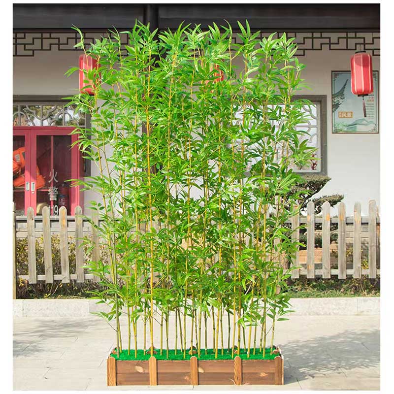 环孤 仿真竹子装饰假竹子 大叶高1.8米 10根(不含底座)高清大图