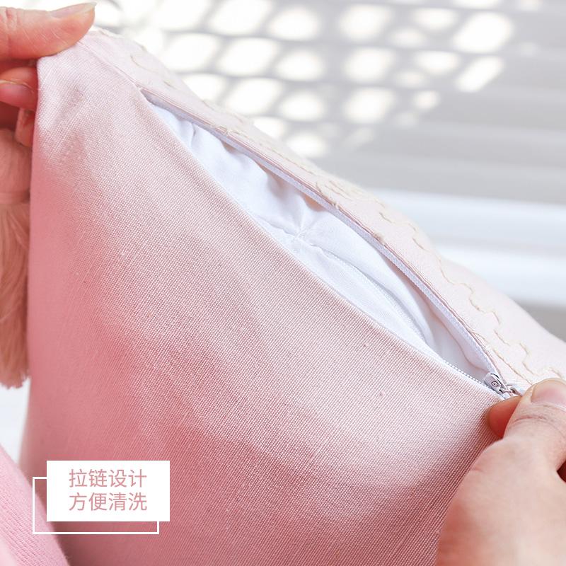 家柏饰(CORATED)现代简约抱枕靠垫刺绣沙发靠枕套客厅北欧风飘窗正方形4545高清大图