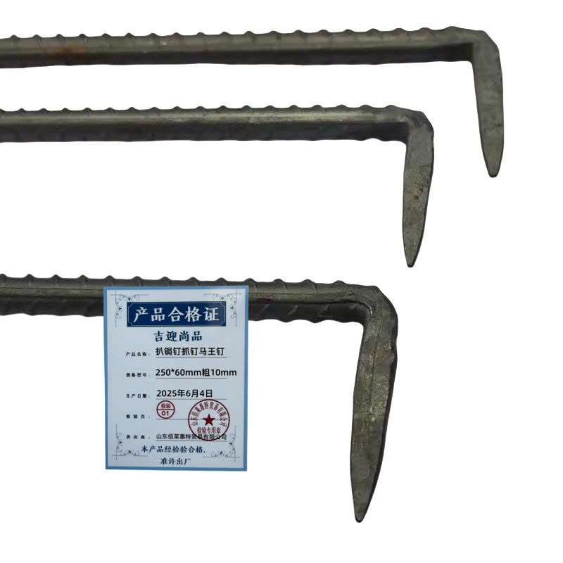 吉迎尚品 扒锔钉抓钉马王钉 250*60mm粗10mm 个图片