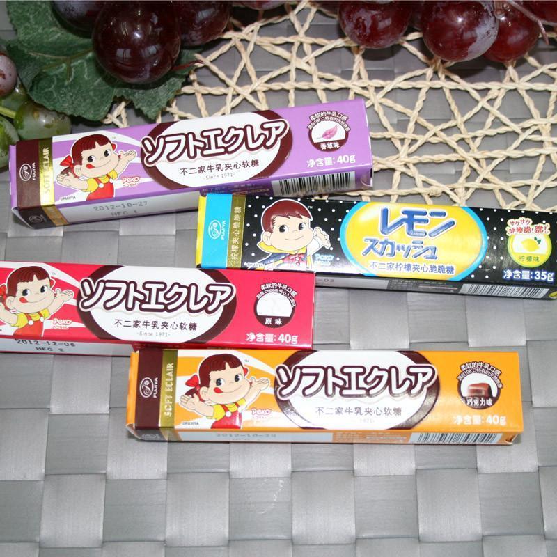 不二家 牛乳夹心软糖(原味)条形装40g