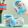 茶花 背心手提垃圾袋一大卷加厚大号垃圾桶袋子45*50cm（100只）302003 一大卷背心垃圾袋M100