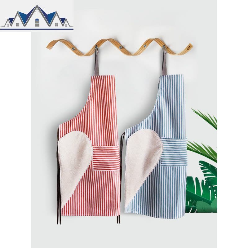 可擦手围裙可爱日系家用厨房工作服男个性时尚防水防油罩衣女大人 三维工匠图片