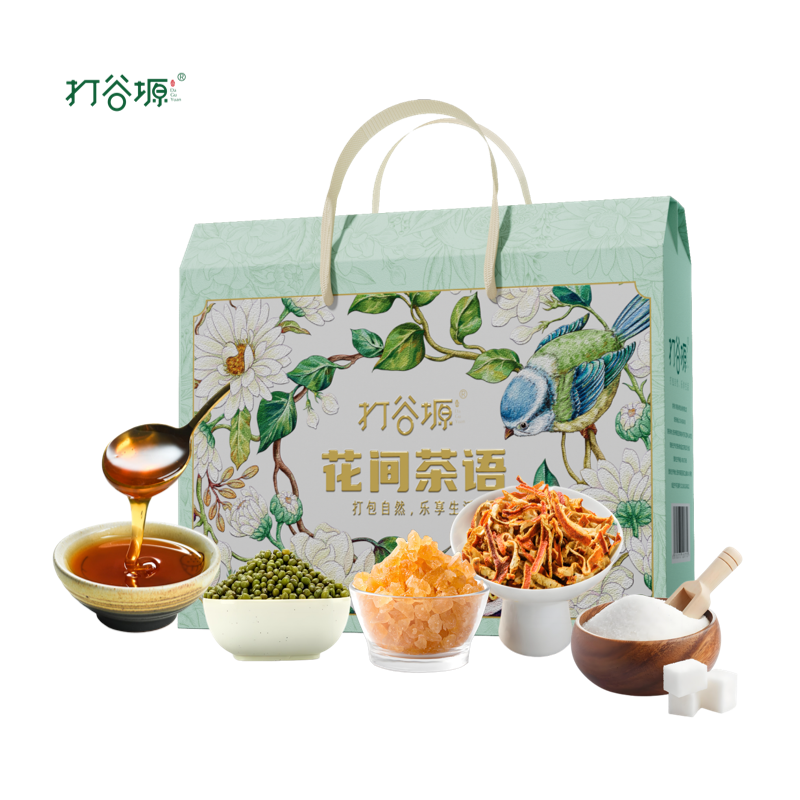 打谷塬 花间茶语礼盒 2085g 盒高清大图