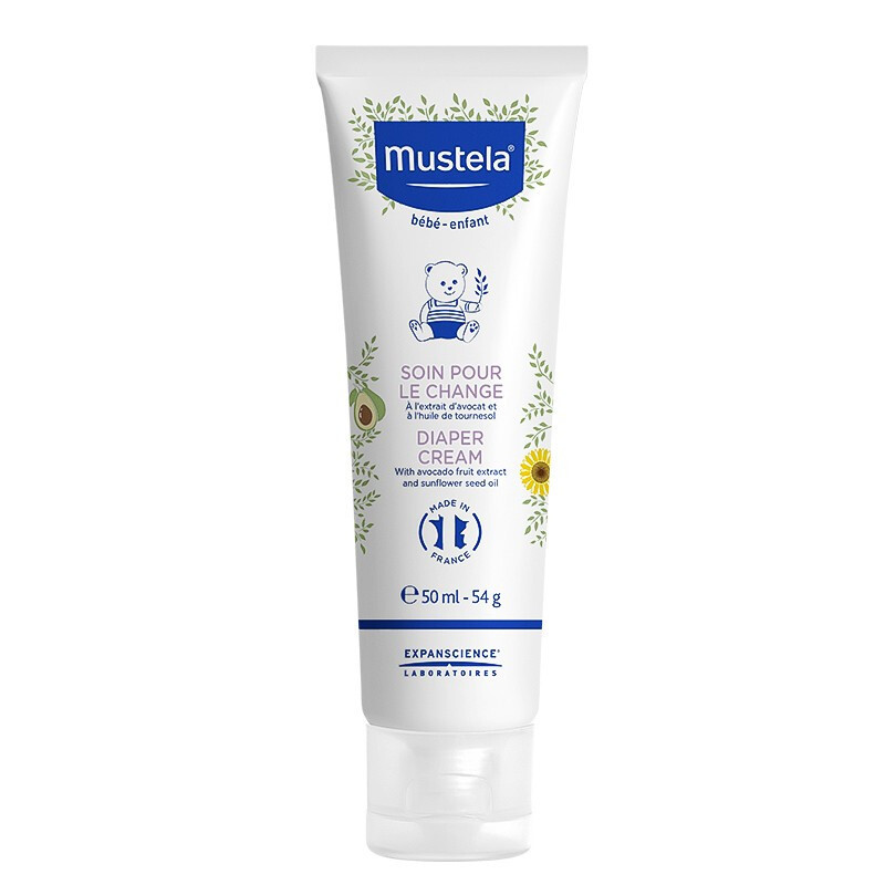 妙思乐(Mustela)贝贝护臀霜100ml 婴儿护臀膏 保护舒缓隔离三效合一 氧化锌成分形成透气保护层 法国进口