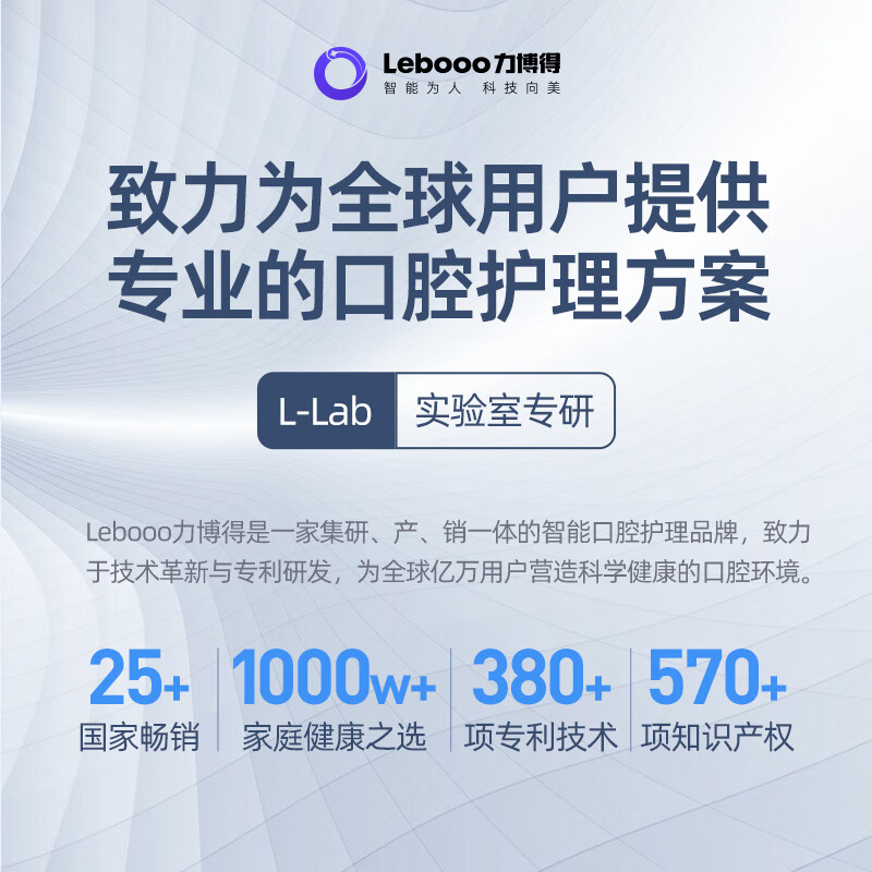 送男友/女友力博得(Lebooo)LBE-0072A微笑杯冲牙器 洗牙器 水牙线 洁牙器 洁牙机 伸缩便携冲牙器 大洁力高清大图