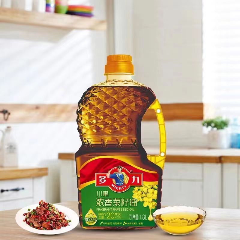 多力小榨浓香菜籽油18l非转基因物理压榨食用油
