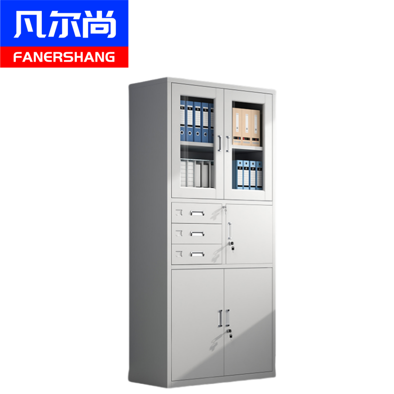 凡尔尚文件柜钢制850*390*1800mm台高清大图