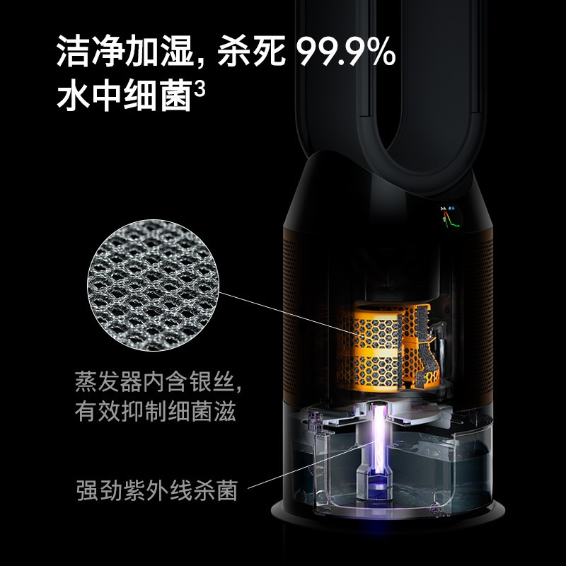 戴森加湿净化器PH02黑金