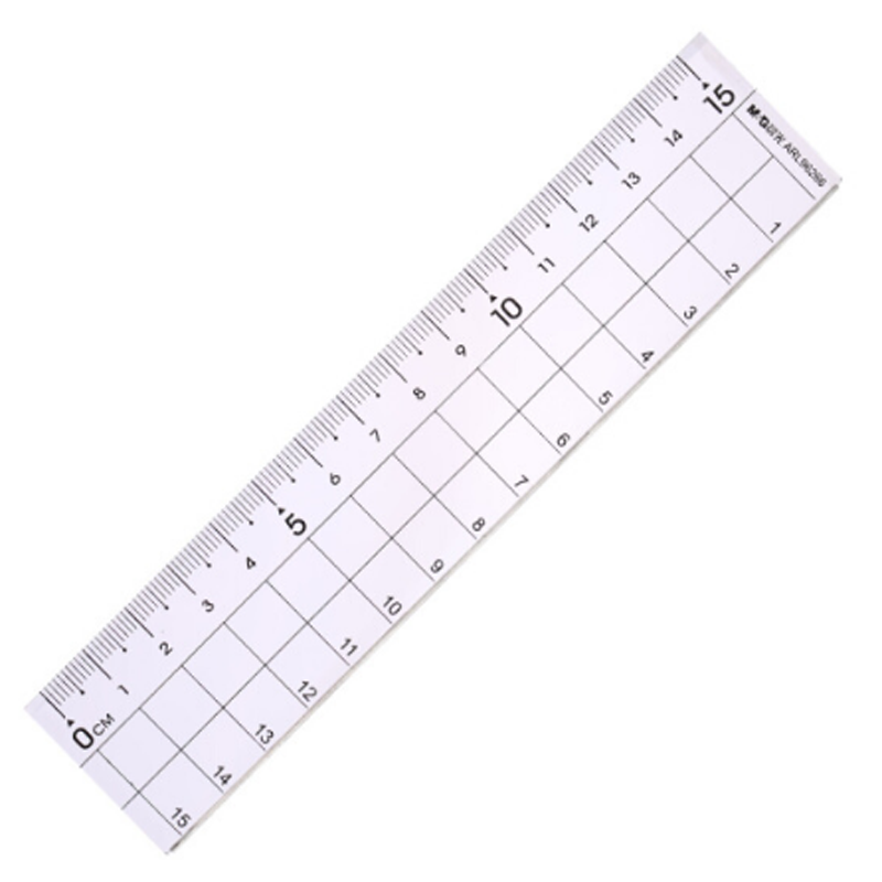 晨光mg优品系列高透加厚亚克力直尺学生绘图制图刻度尺子单把装arl