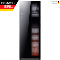 德玛仕(DEMASHI)商用消毒柜 ZTD380A-1家用厨 立式茶杯餐具消毒碗柜 大容量保洁柜双开门 高温触控