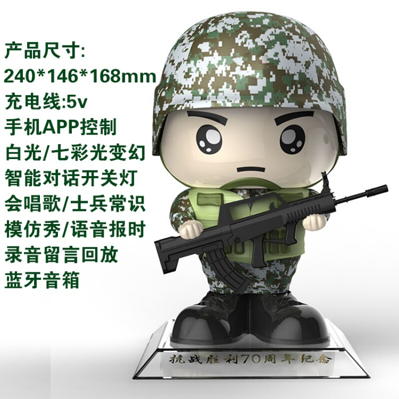 熊猫阿宝智能灯创意时尚声控灯语音控制对话台灯卧室床头小夜灯波迷娜BOMINA