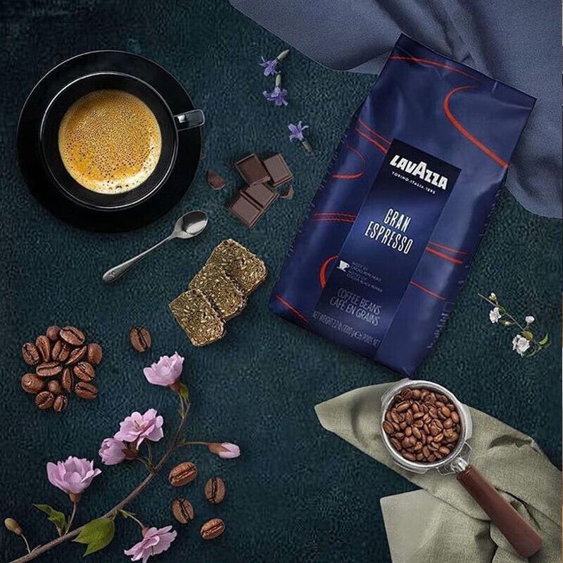拉瓦萨(LAVAZZA)SUPER CREMA 意式奶香咖啡豆1kg/袋 2袋装