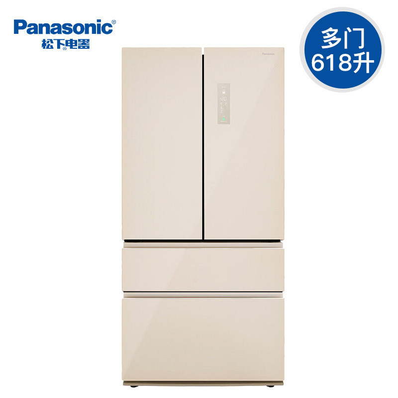 松下冰箱 NR-W620TG-XN 618升 风冷无霜 多门冰箱 雅致金
