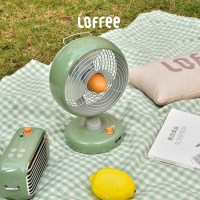 Lofree/洛斐桌面小风扇usb可充电便携式办公室宿舍家用小型摇头电风扇对流空气循环扇