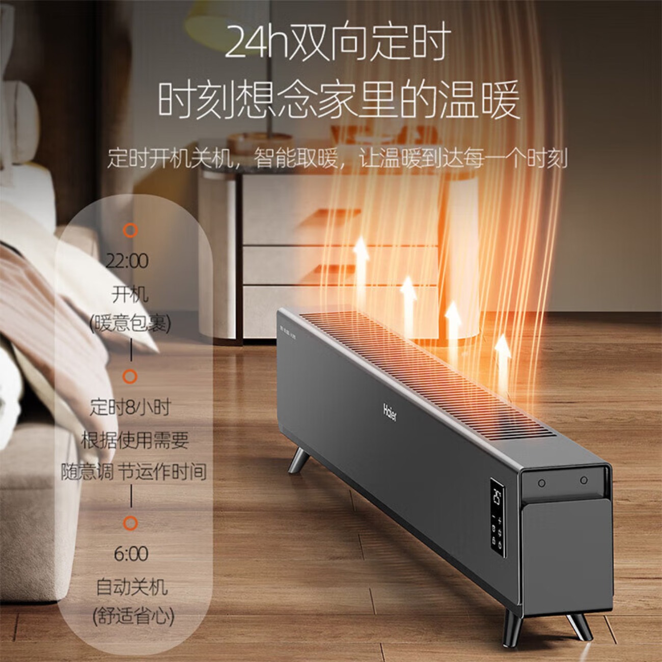 海尔(Haier) 踢脚线取暖器HNK-2231A高清大图