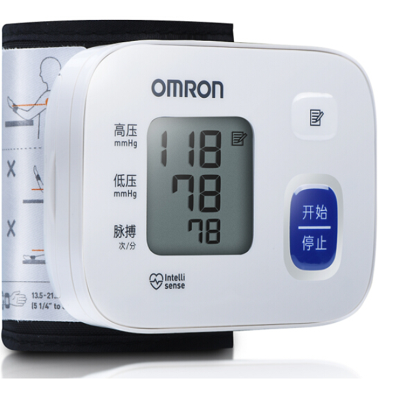 欧姆龙（OMRON）电子血压计家用腕式全自动测量血压仪器表T10