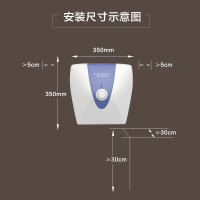 AO史密斯10升小厨宝 金圭内胆电热水器 2kW速热节能保温 台盆上方安装 下出水 EWH-10A2 储水式