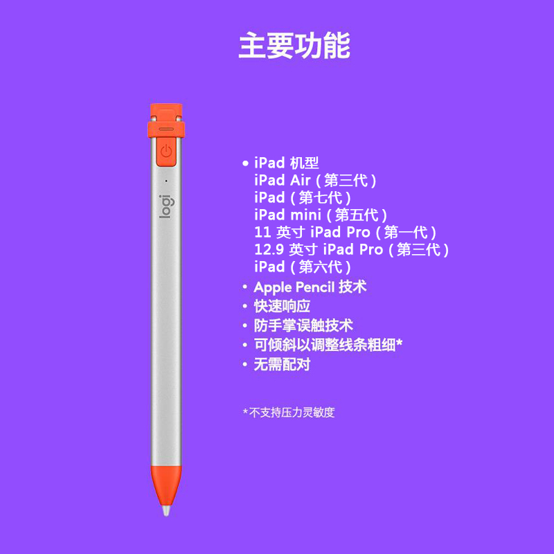 罗技(Logitech) iK1176 Combo Touch iPadPro 11英寸+CrayoniP10数字笔