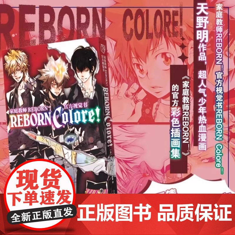 [任选]家庭教师漫画盒装版全套45册 天野明画集插画集 家庭教师HitmanReborn漫画书全集日本励志热血动漫卡通书高清大图