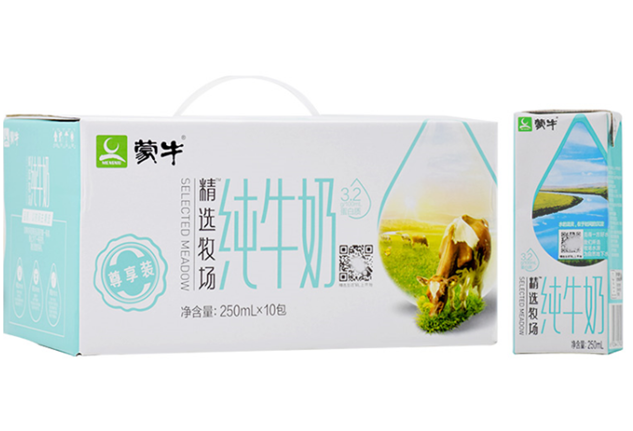 蒙牛精选牧场纯牛奶250ml10