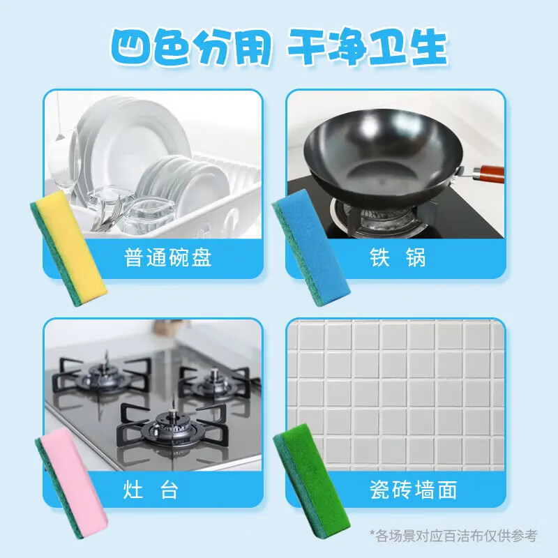 妙洁 海绵百洁布 12片 (EC) BDZSSC高清大图