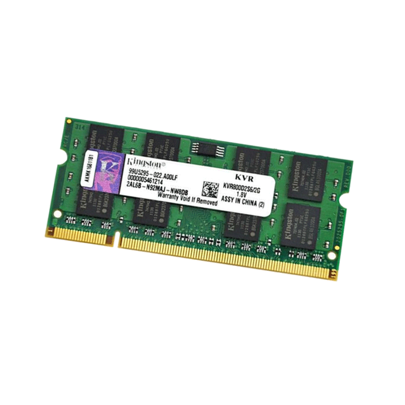 金士顿(kingston)2G DDR2 800 笔记本内存条 KVR800D2S6/2G PC2-6400S