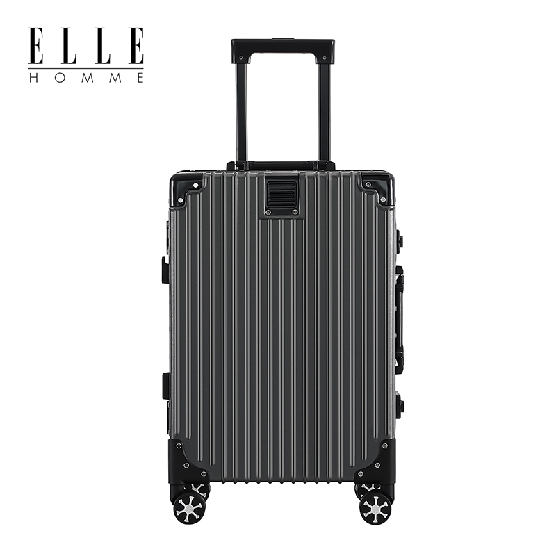 ELLE HOMME EH23092061 多功能铝框拉杆箱 20寸古典灰