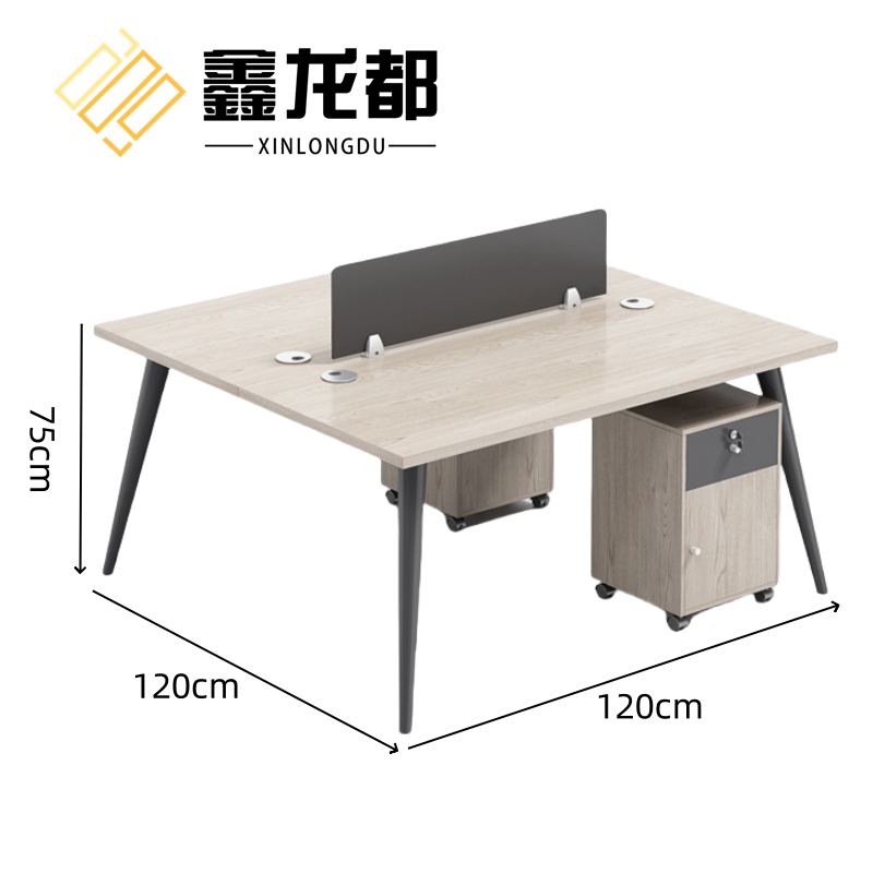 鑫龙都办公桌单人位张高清大图