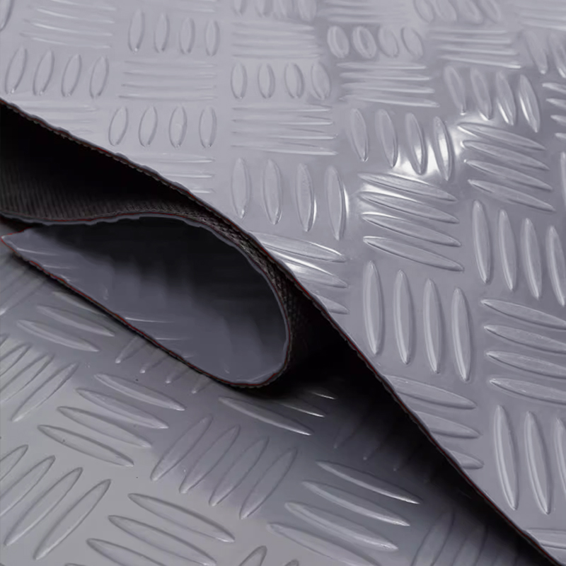 臻远 ZY-DT048橡胶防滑阻燃地垫车间仓库地板垫走廊地毯 灰色1.2米宽1米长高清大图