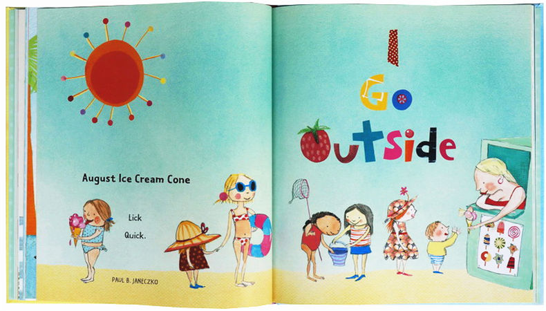 [正版]给孩子读诗 Here’s a Little Poem 英文原版 亲子共读 精装大开本 英文版 Jane Yol高清大图