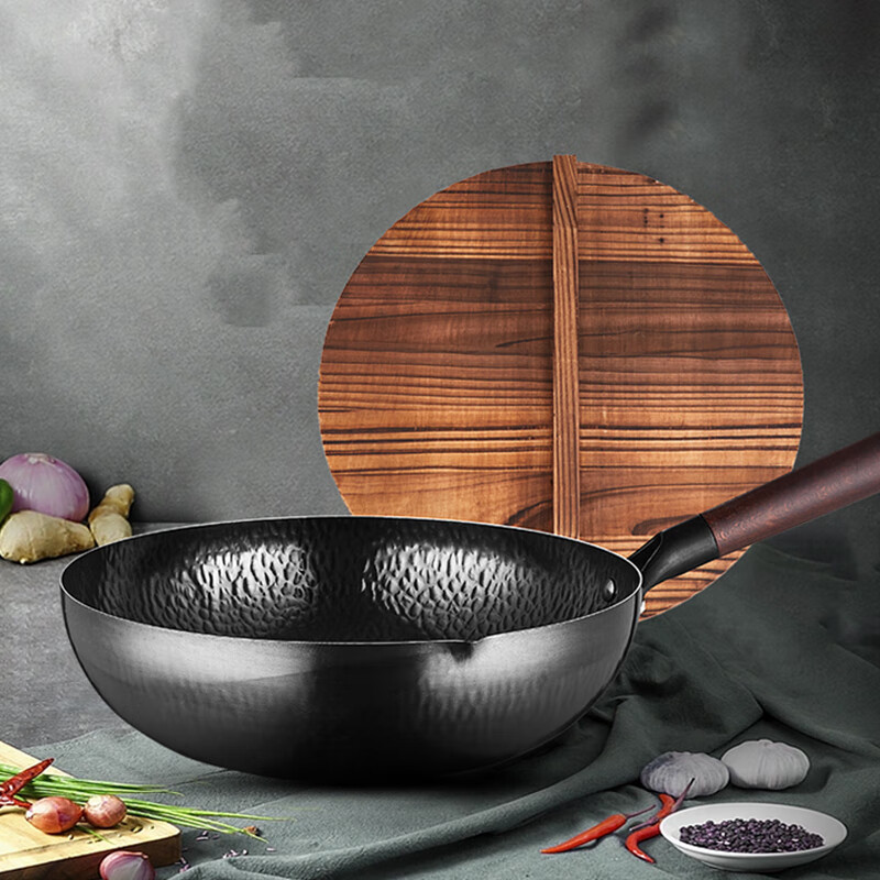 荣事达(Royalstar) 不粘锅铁锅老式炒锅家用炒菜锅电磁炉燃气适用锅具RG-30D01