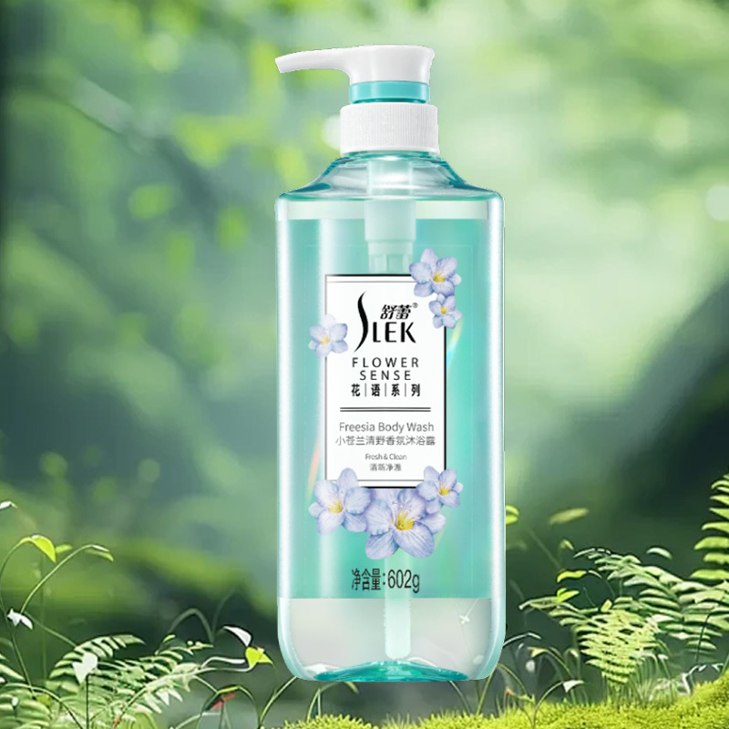 舒蕾沐浴露602g小苍兰香型清野香氛植物精粹20157高清大图