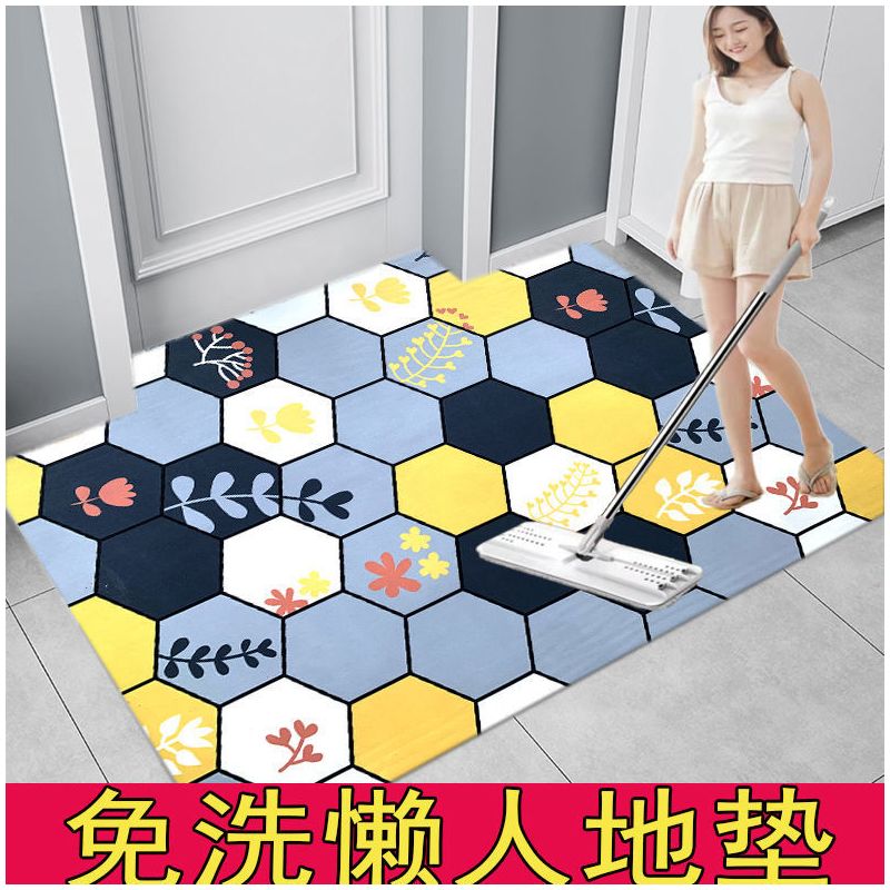 可擦洗进门地垫pvc门垫卧室门口脚垫入户门防水防油厨房地毯免洗