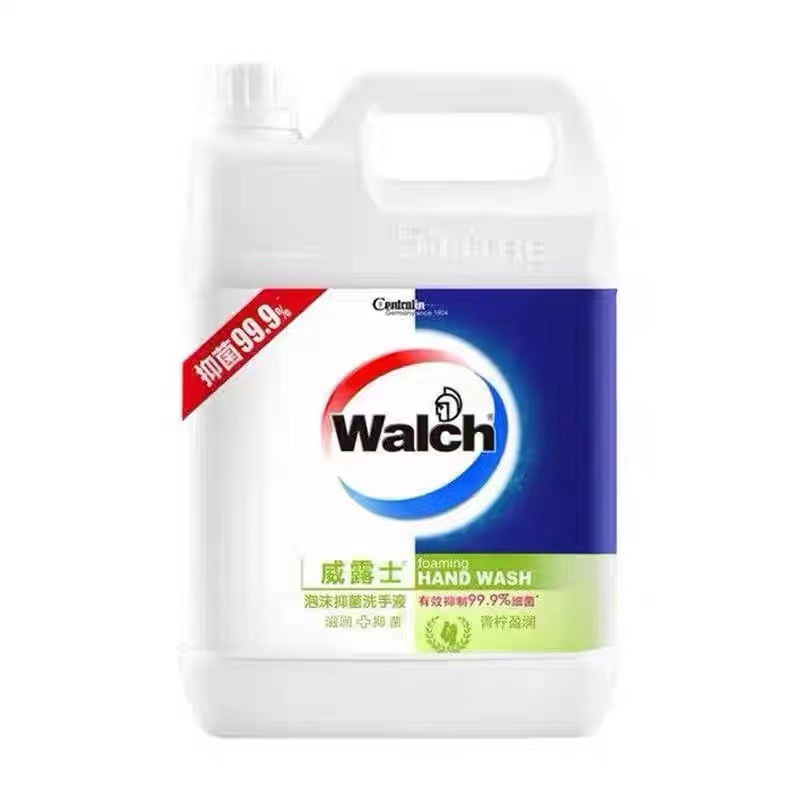 威露士(Walch) 泡沫洗手液补充装5L 青柠盈润抑菌消毒