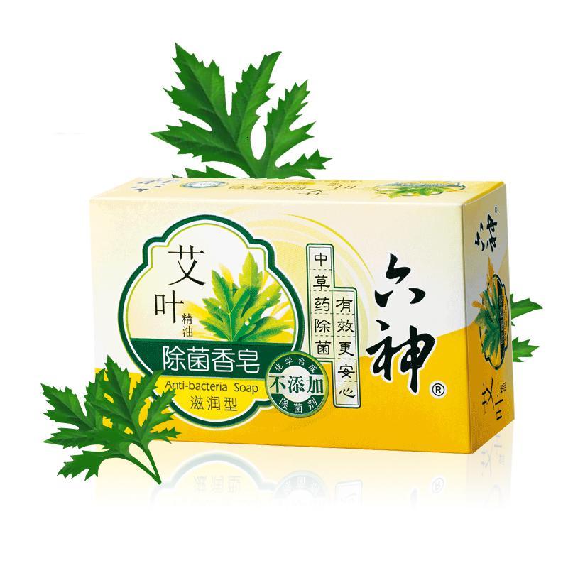 六神艾叶香皂沐浴皂肥皂艾叶滋润125g