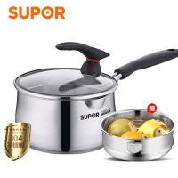 苏泊尔/SUPOR 304不锈钢汤奶锅可立盖复底ST16JA1电磁炉适用通用