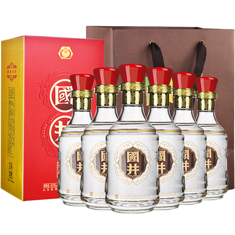 白酒 40.8°国井醇真年代500ml*6瓶整箱装 国井香型 纯粮酒 送手提袋