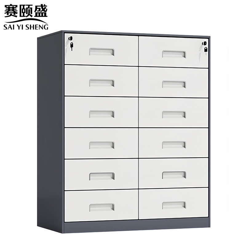 赛颐盛文件柜十二斗750*390*900mm台高清大图