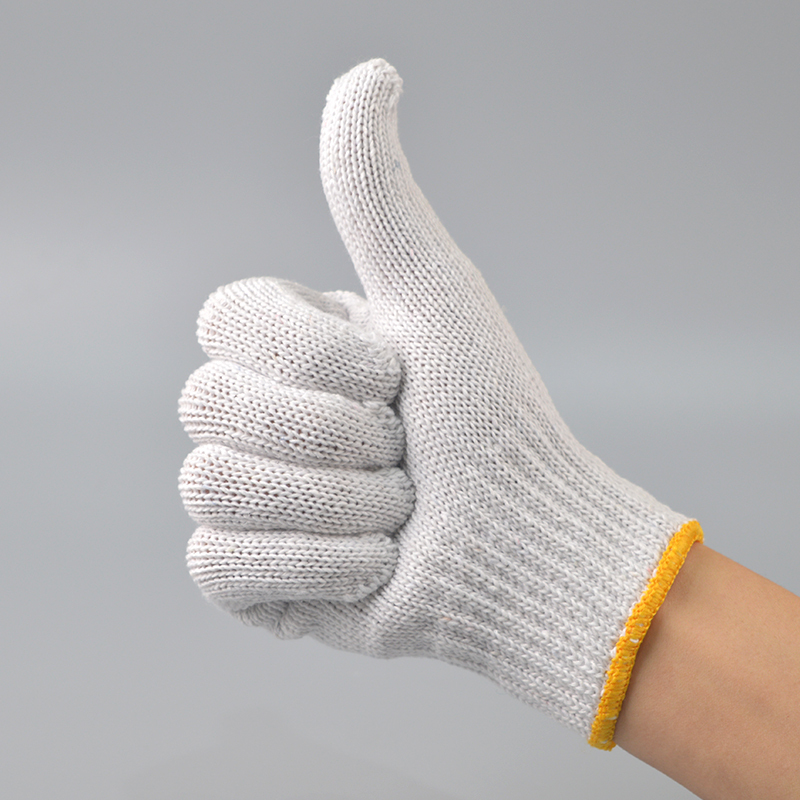 卓顺杰 12付装600克加厚棉纱手套 劳防用品劳保手套 耐磨棉纱手套